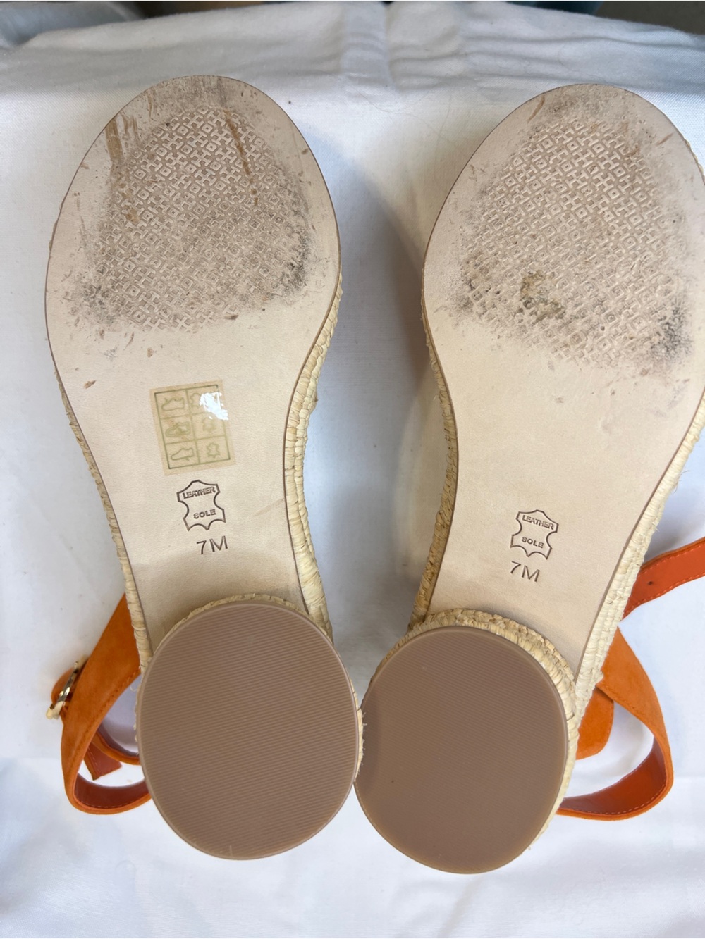 EUC Tory Burch Arianne Espadrille Platform Sandals with Ankle Strap - Women 7 - Picture 5 of 9